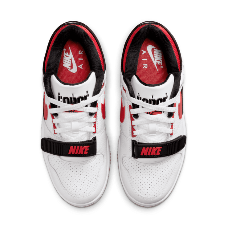 Nike Air Alpha Force 88 White University Red Black Angle 1