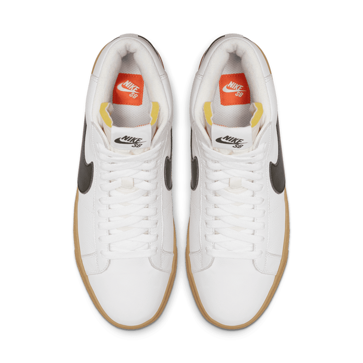 Nike SB Zoom Blazer Mid ISO Orange Label White Gum Angle 1