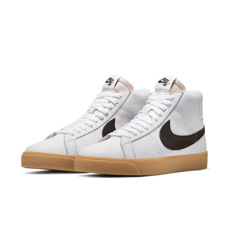 Nike SB Zoom Blazer Mid ISO Orange Label White Gum Angle 2