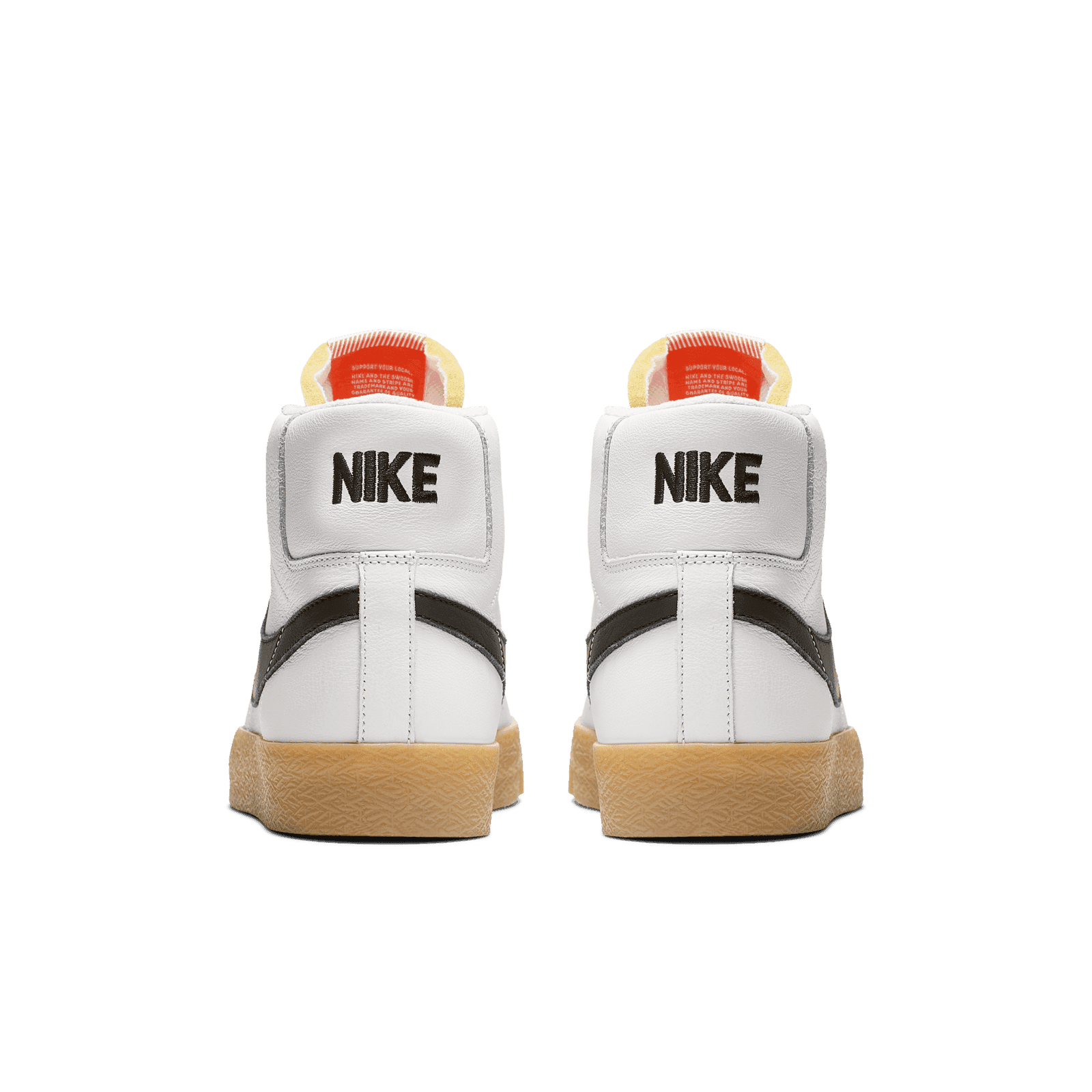 nike sb orange label blazer white