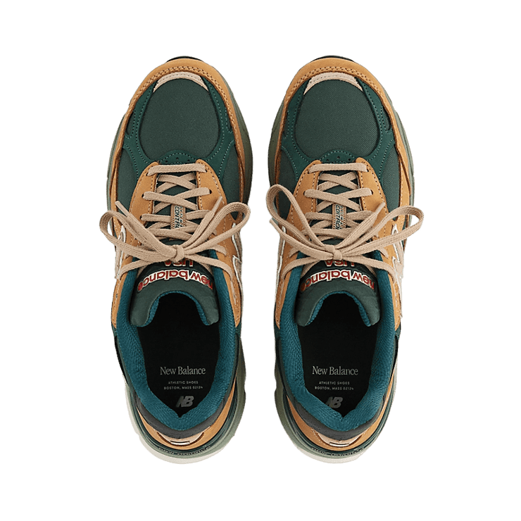 New Balance 990v3 Made in USA by Teddy Santis Brown Charcoal Angle 0