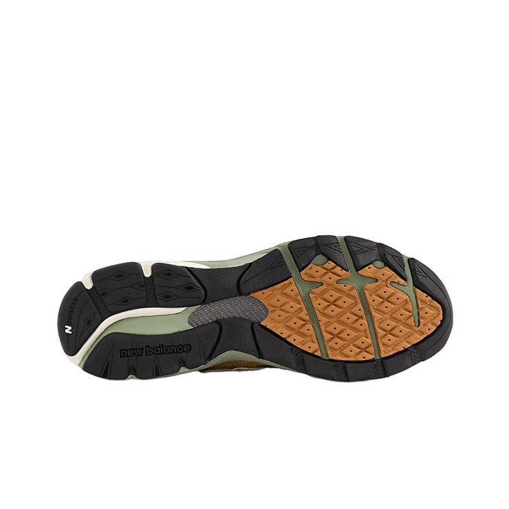 New Balance 990v3 Made in USA by Teddy Santis Brown Charcoal Angle 3