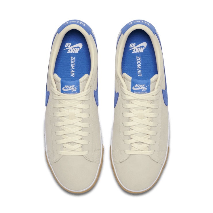 スニーカー Nike SB Blazer Low Pale Ivory Pacific Blue Nike SB Blazer Low Pale Ivory Pacific Blue - 704939-103
