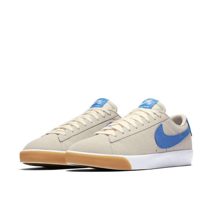 Nike SB Blazer Low Pale Ivory Pacific Blue Angle 2