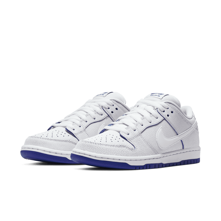 Nike SB Dunk Low Premium White Game Royal Angle 2