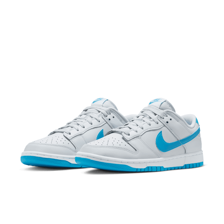 Nike Dunk Low Light Bone Light Blue Angle 2
