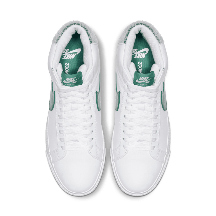 Nike SB Zoom Blazer Mid White Bicoastal Angle 1