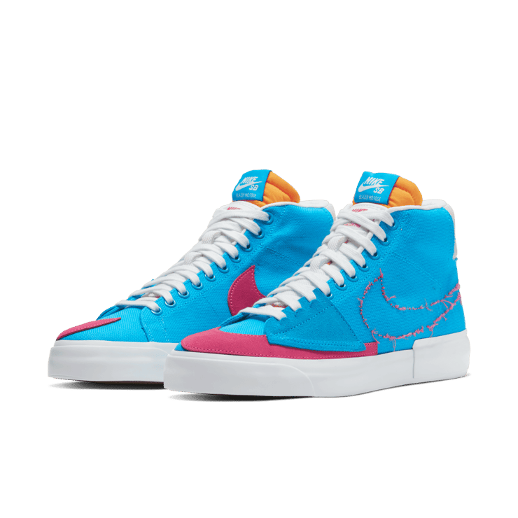 Nike SB Blazer Mid Edge Hack Pack Blue Angle 2