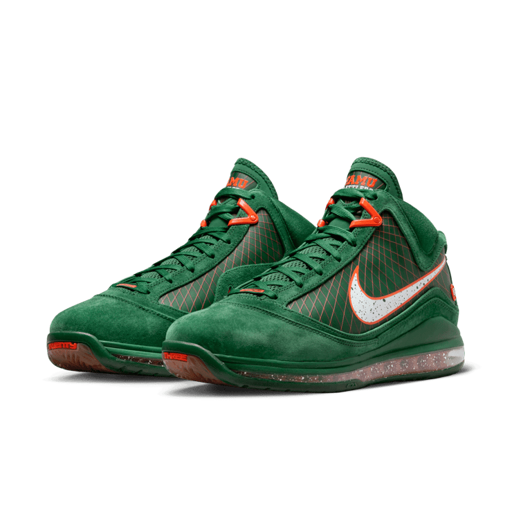 Nike LeBron 7 FAMU Green Angle 2