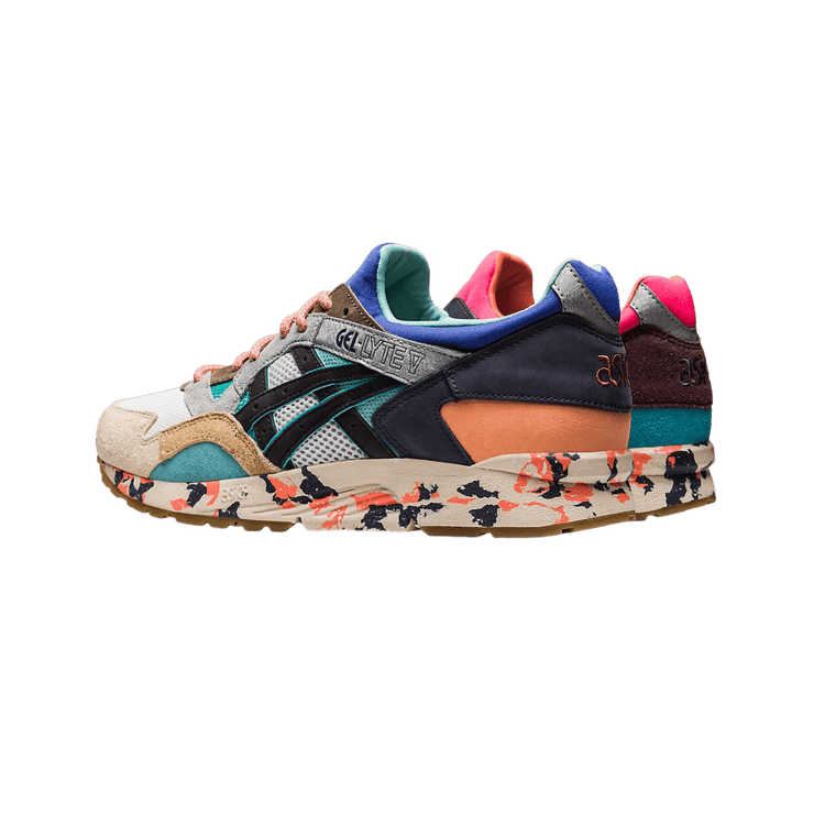 Asics Gel-Lyte V Multi-Color Pink Blue Angle 1