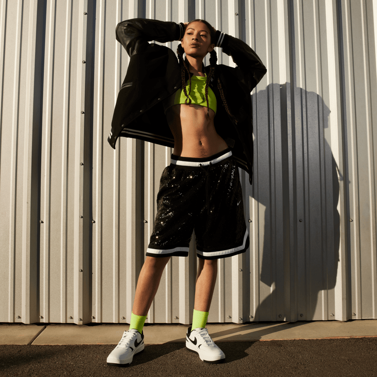 Nike Gamma Force White Black (W) Angle 8