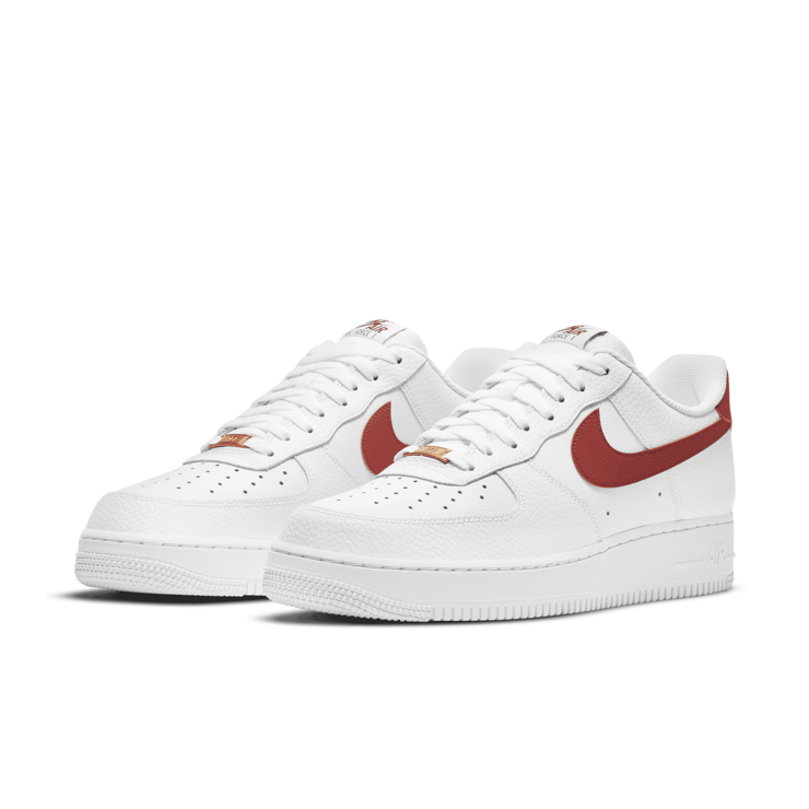 Nike Air Force 1 ‘07 Low White Team Red Angle 3