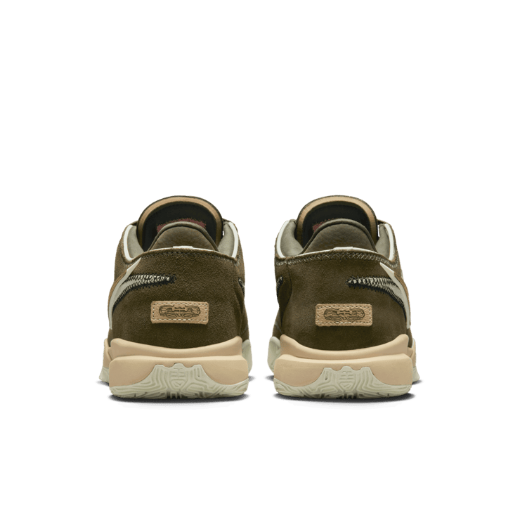 Nike LeBron 20 Olive Suede Angle 3