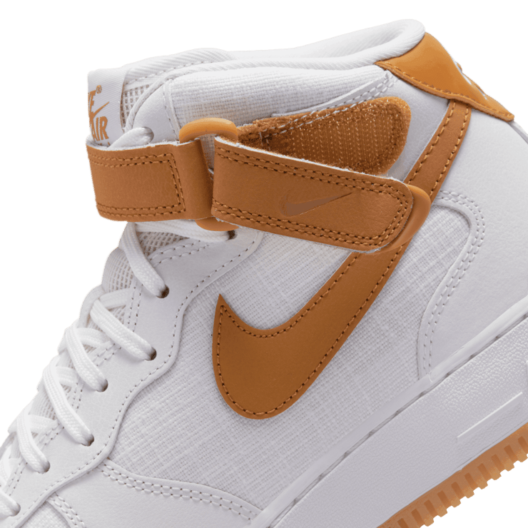 Nike Air Force 1 '07 Mid Summit White Desert Ochre Angle 6