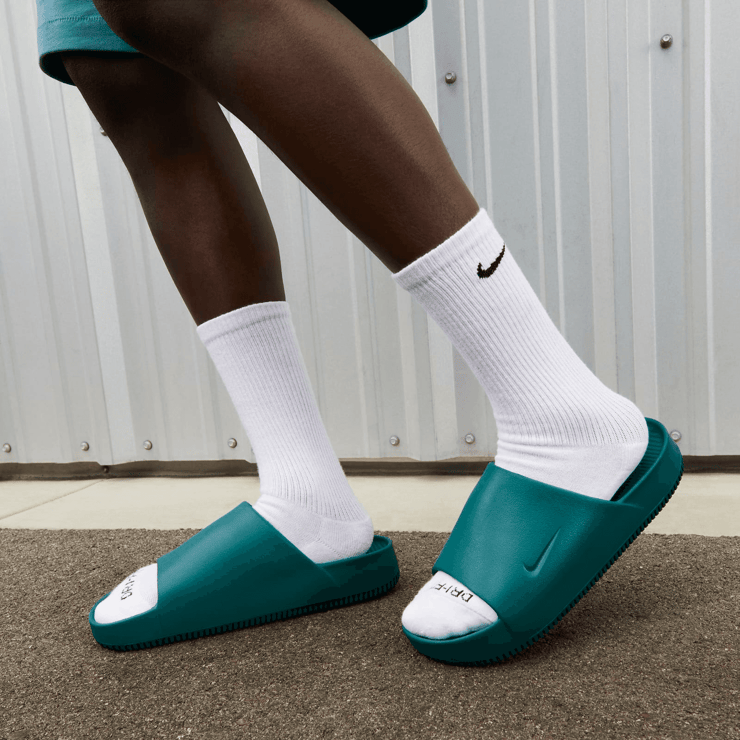 Nike Calm Slide Geode Teal Angle 1