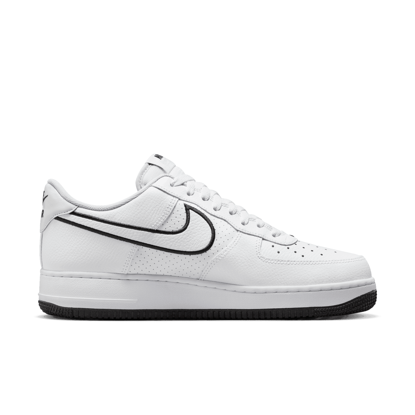 air force 1 black white swoosh