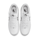Nike Air Force 1 '07 Low Embroidered Swoosh White Black Angle 2