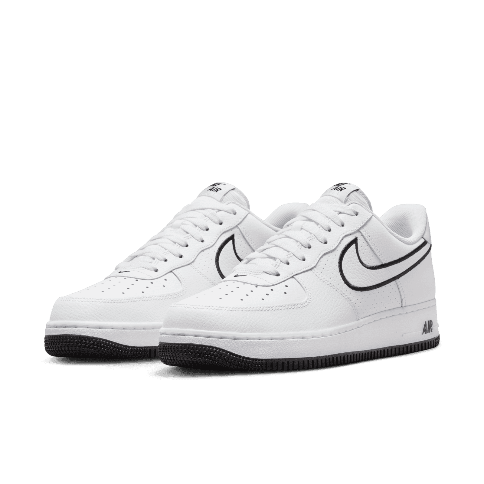 air force 1 white with black outline
