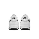 Nike Air Force 1 '07 Low Embroidered Swoosh White Black Angle 4