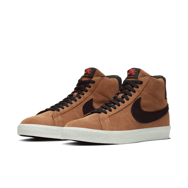 Nike SB Blazer Mid Light British Tan Angle 2