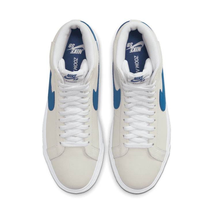 Nike SB Zoom Blazer Mid White Cerulean Angle 1