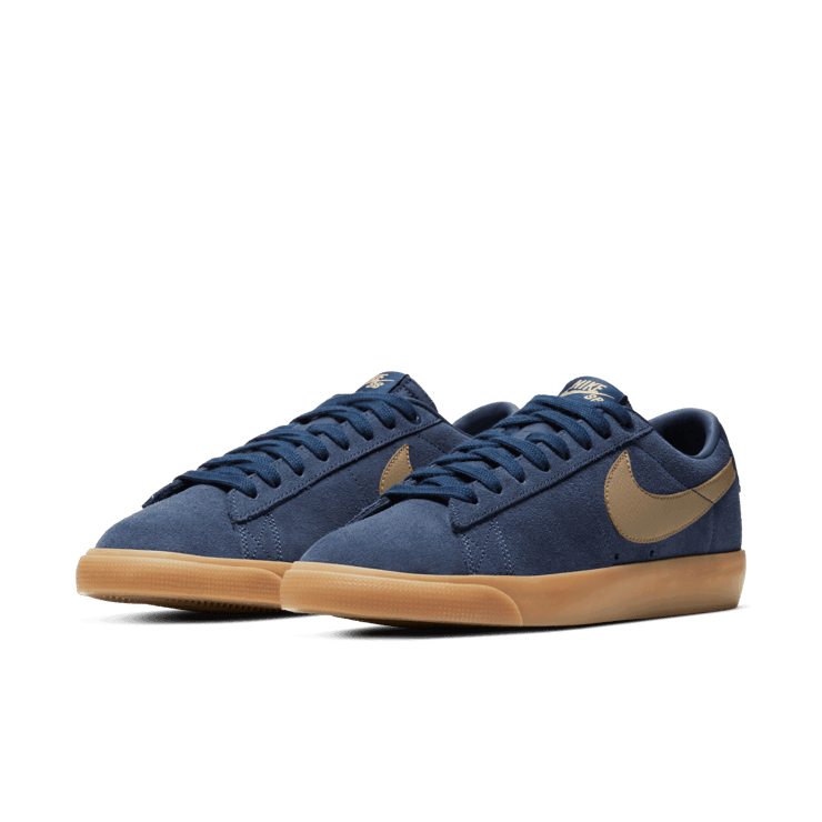 Nike SB Blazer Low GT Navy Gum Angle 2