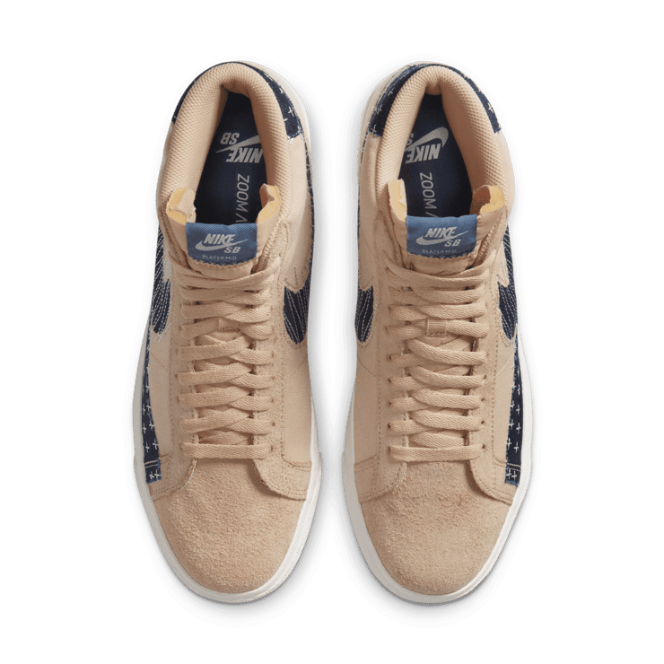Nike SB Zoom Blazer Mid Sashiko Sesame Angle 1