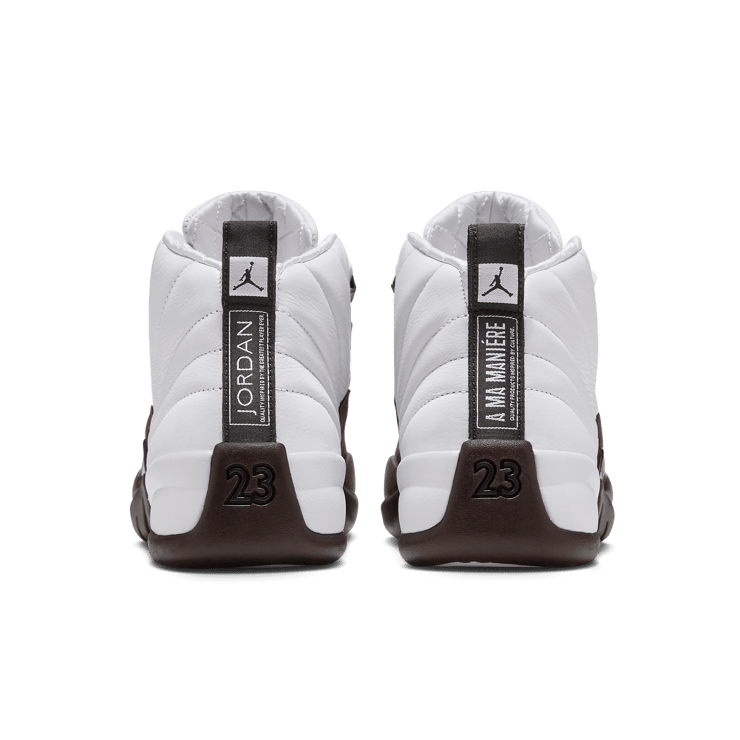 Air Jordan 12 A Ma Maniere White Burgundy Crush (W) Angle 3