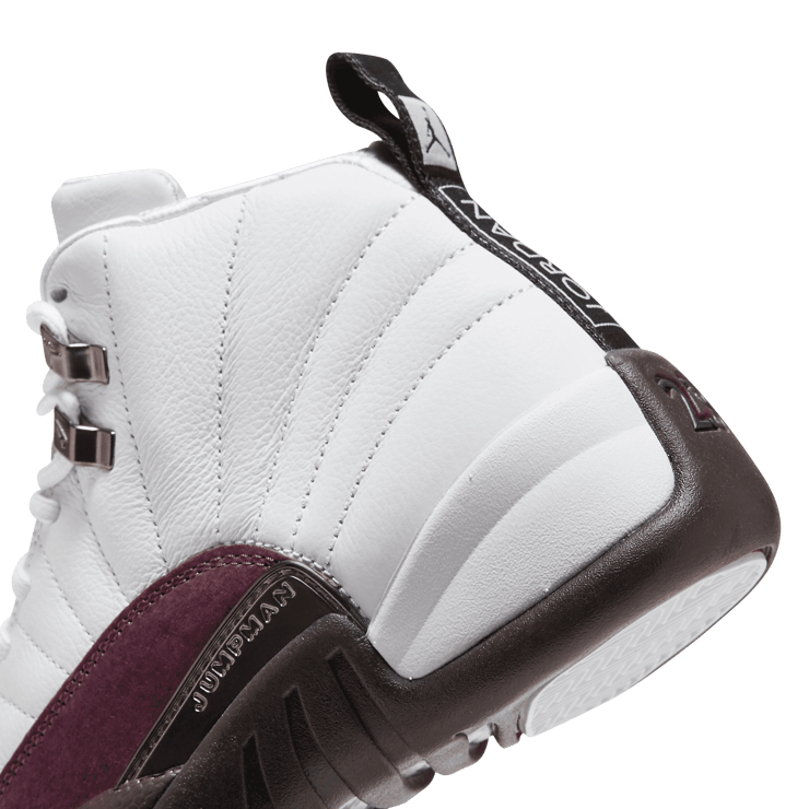 Air Jordan 12 A Ma Maniere White Burgundy Crush (W) Angle 5