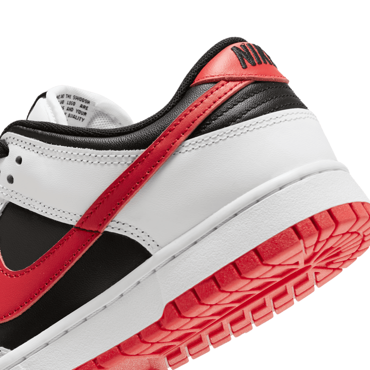 Nike Dunk Low Reverse White Black Red Angle 5