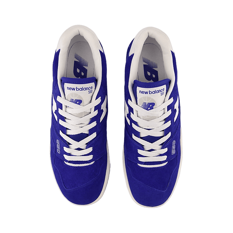 New Balance 550 Suede Team Royal Angle 1