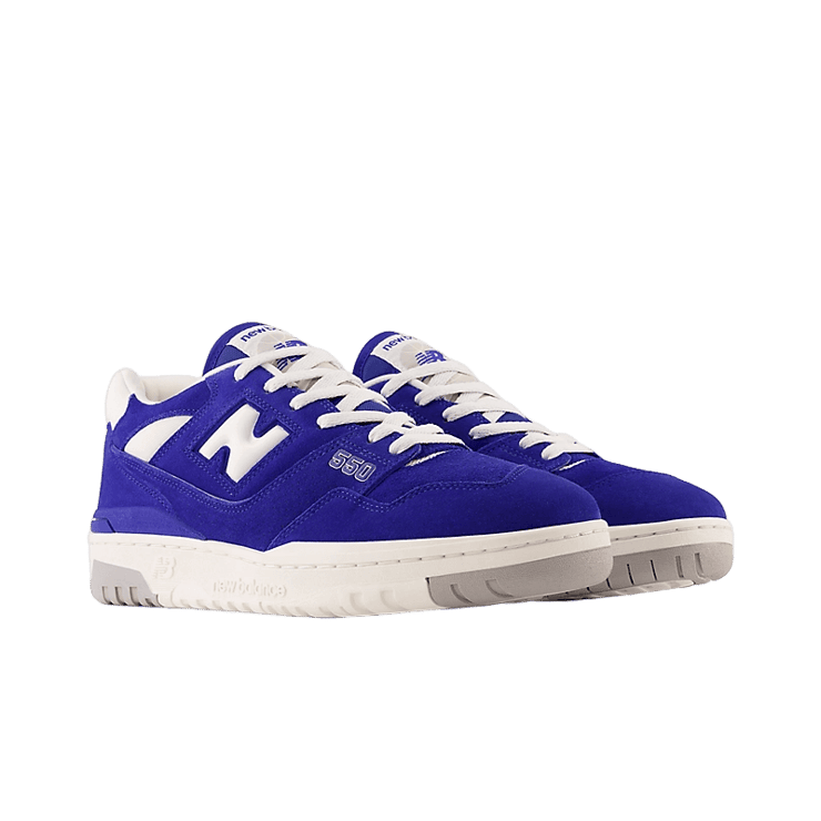 New Balance 550 Suede Team Royal Angle 2