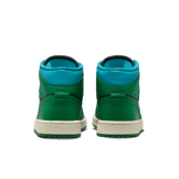 Air Jordan 1 Mid Black Lucky Green Aquatone (W) Angle 3