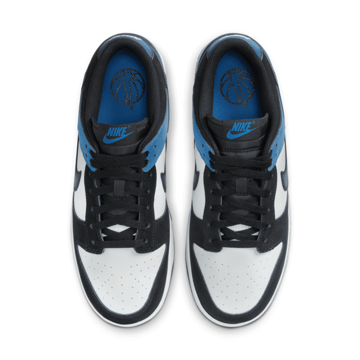 Nike Dunk Low Black Industrial Blue Angle 2