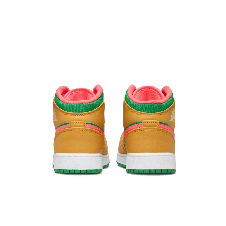 Air Jordan 1 Mid SE Wheat Watermelon (GS) Angle 3