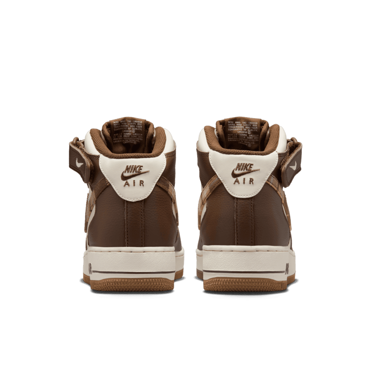 Nike Air Force 1 '07 Mid Brown Plaid Angle 3