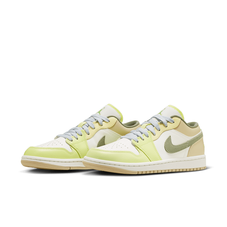 Air Jordan 1 Low Pale Citron Light Olive (W) Angle 2