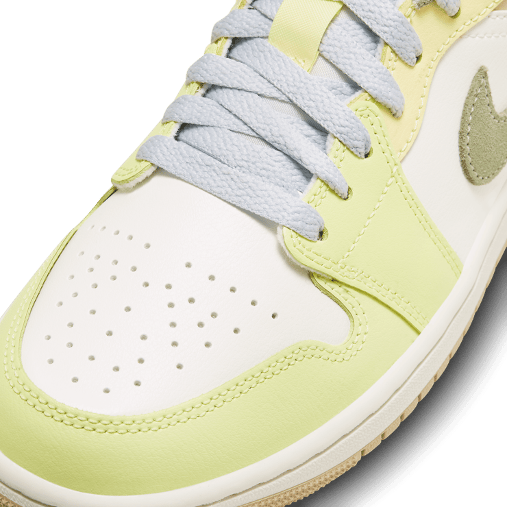 Air Jordan 1 Low Pale Citron Light Olive (W) Angle 4