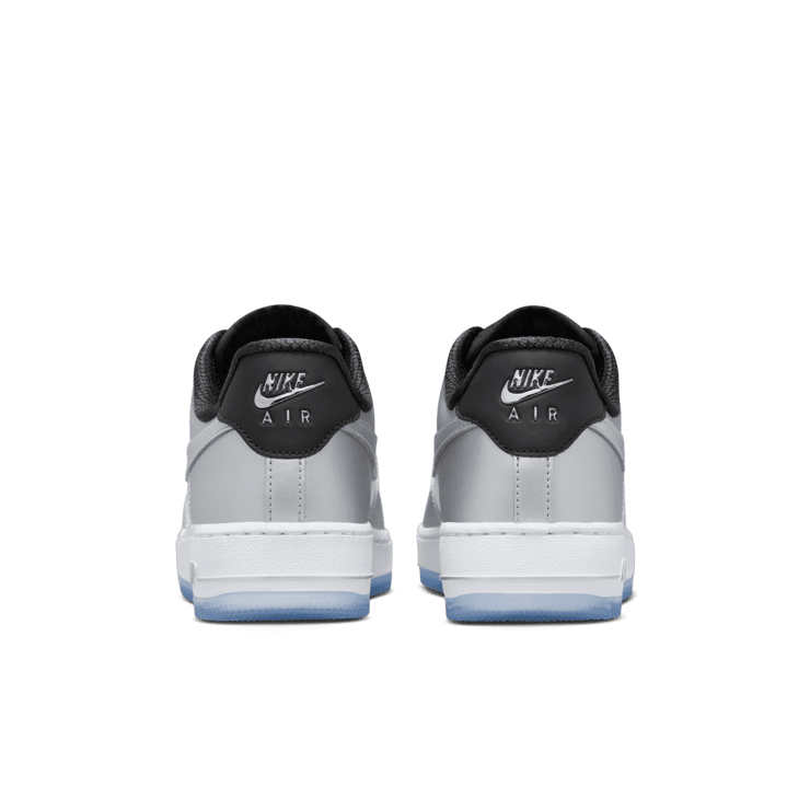 Nike Air Force 1 '07 Low Metallic Silver Black (W) Angle 3