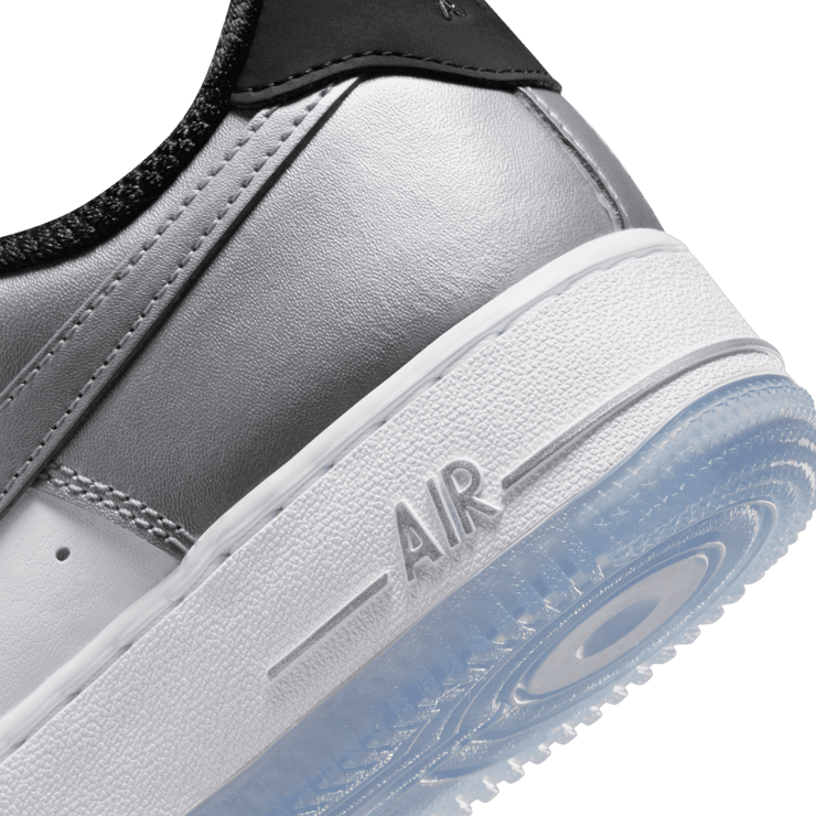 Nike Air Force 1 '07 Low Metallic Silver Black (W) Angle 5