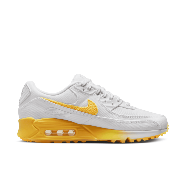 Nike Air Max 90 White Citron Pulse (W) Angle 2