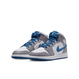 Air Jordan 1 Mid True Blue (GS) Angle 2
