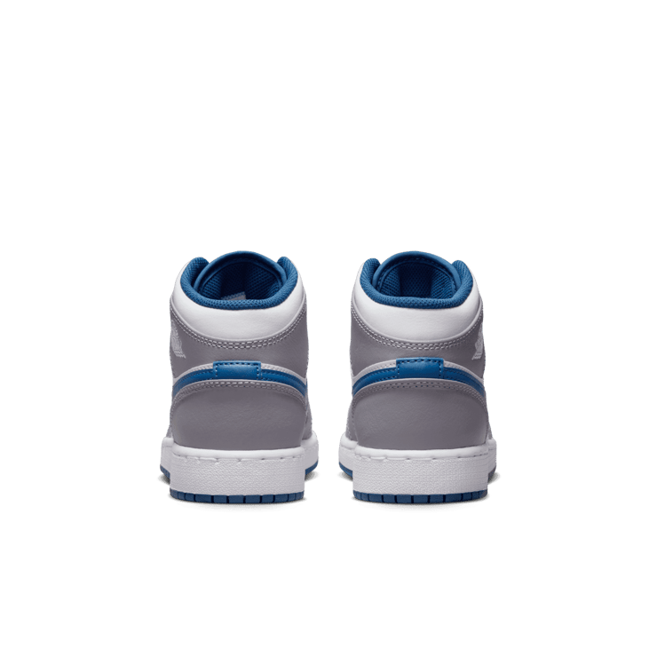 Air Jordan 1 Mid True Blue (GS) Angle 3