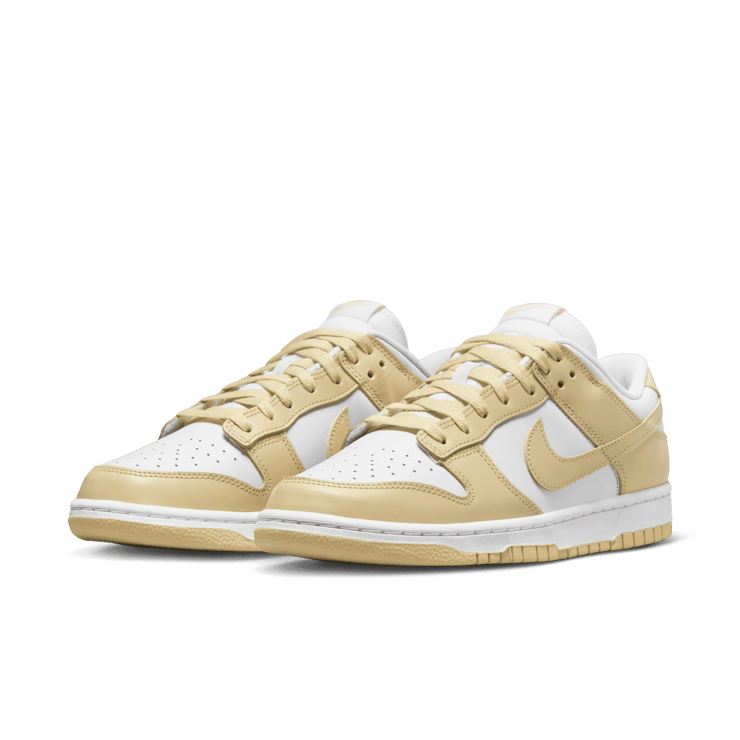 Nike Dunk Low White Team Gold Angle 2