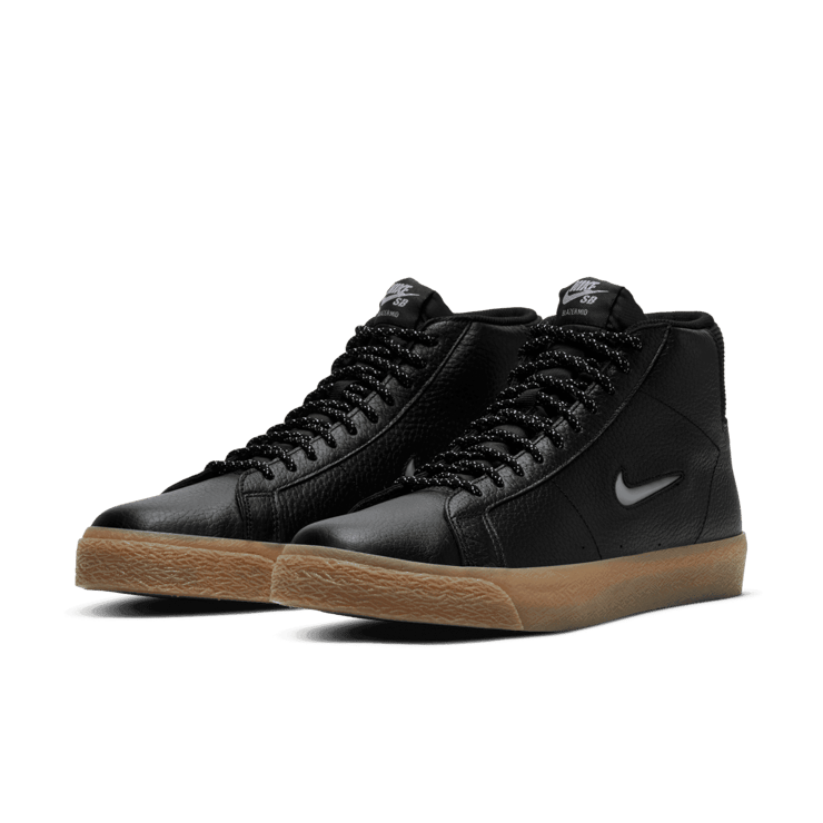Nike Zoom Blazer Mid Premium SB Black Gum Jewel Angle 2