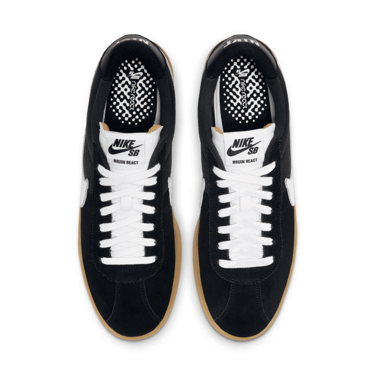Nike SB Bruin React Black White Gum Angle 1
