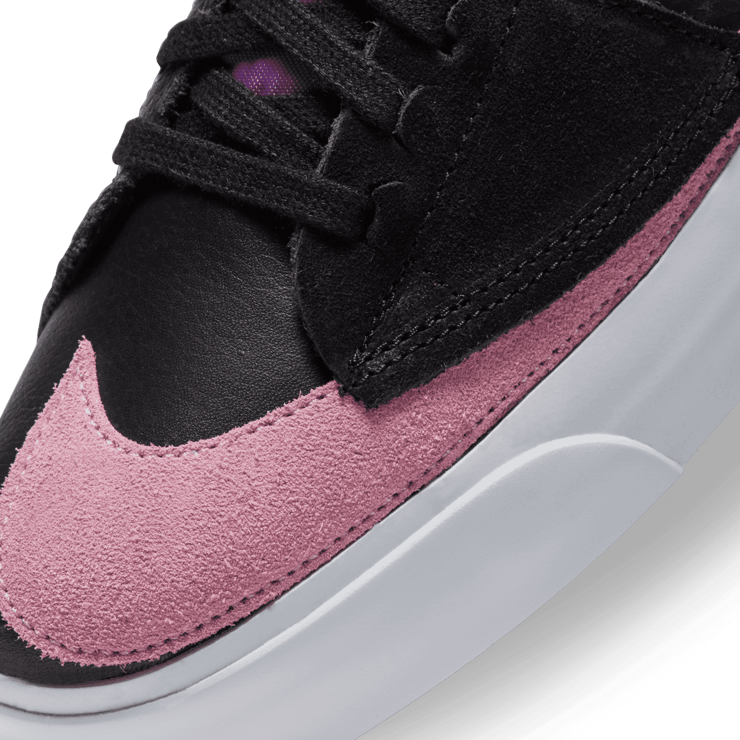 Nike SB Zoom Blazer Mid Edge Black Pink Rise Angle 4