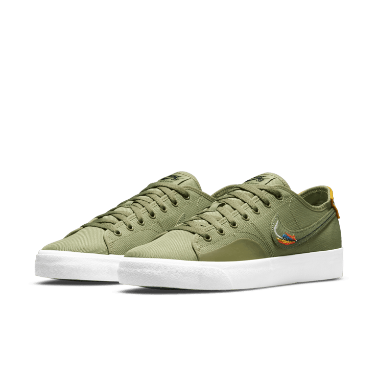 Nike SB Blazer Court Daan Van Der Linden Dusty Olive Angle 2
