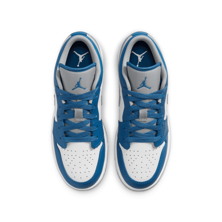 Air Jordan 1 Low True Blue (GS) Angle 1