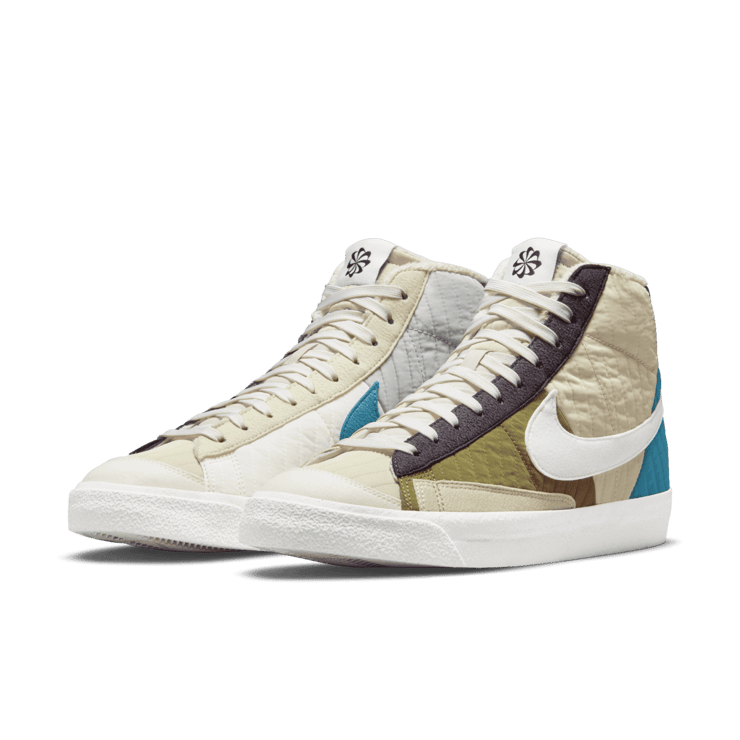 Nike Blazer Mid 77 Premium Toast Sail Quilted Angle 2